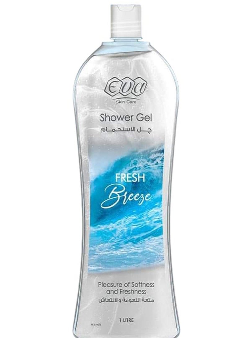 Eva Skin Care Round Island 1L Gel + Multi-Color Loofah - Image 2